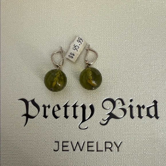 Jewelry - Green Amber Earrings